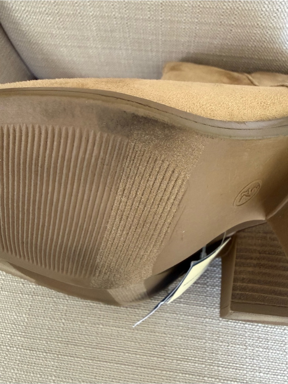 NWT Universal Thread Dallas Western Ankle Booties Tan 7.5 - Picture 8 of 9